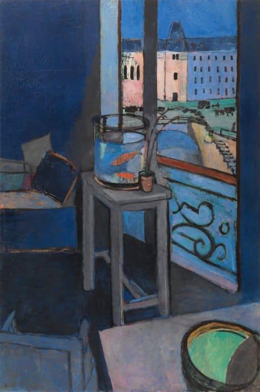 Interior, Goldfish Bowl, one of the most famous paintings by Henri Matisse