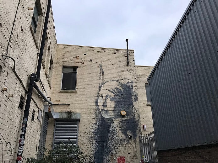 Banksy, Girl with the Pierced Eardrum, 2014.