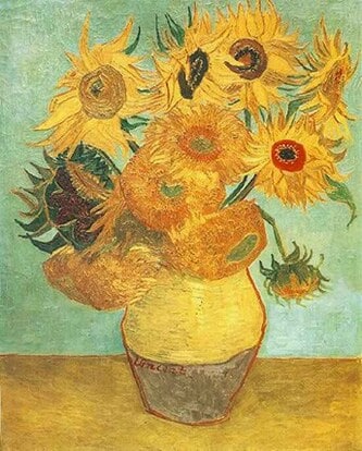 Vincent van Gogh - Twelve sunflowers the repetition-of-the-3rd