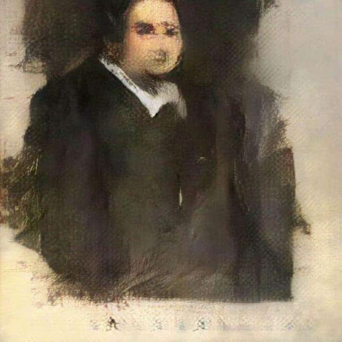Portrait of Edmond de Belamy, the first piece of AI art at a major auction