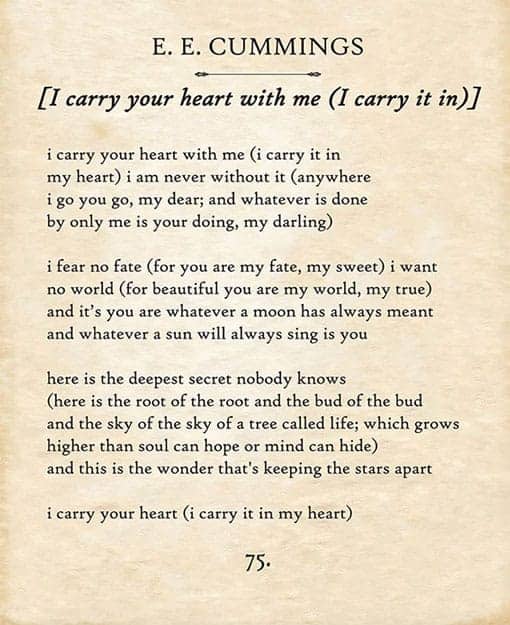 Poem by E. E. Cummings