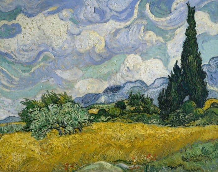 Vincent Van Gogh, Wheat Field with Cypresses