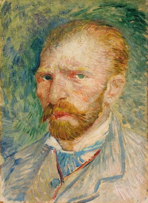 Vincent van Gogh, Self-Portrait, 1887 - on view at the Van Gogh exhibition in Palazzo Bonaparte, Rome 