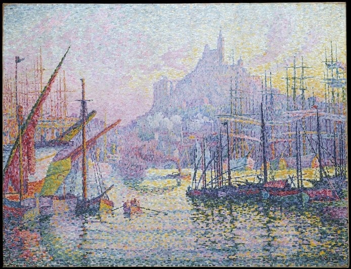 Artwork by Paul Signac titled Notre-Dame-de-la-Garde (La Bonne-Mère), Marseilles and realized in1905/6 