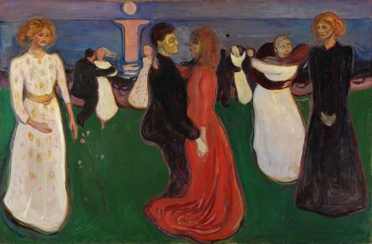 The Dance of Life, one of the most famous paintings by Edvard Munch