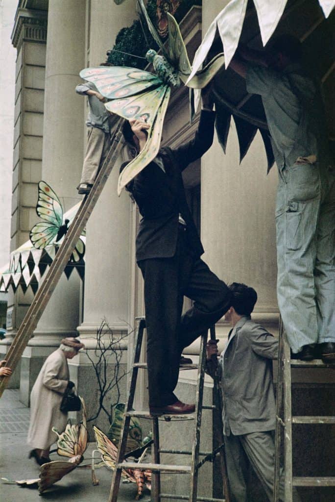 Hanging Butterflies by Saul Leiter, one of the early color photographers