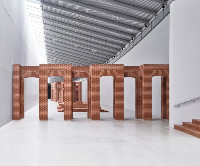Brick sculpture by Per Kirkeby